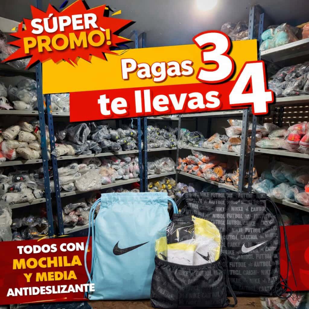 Promo Botines con Mochila, Caja y Medias Antideslizantes